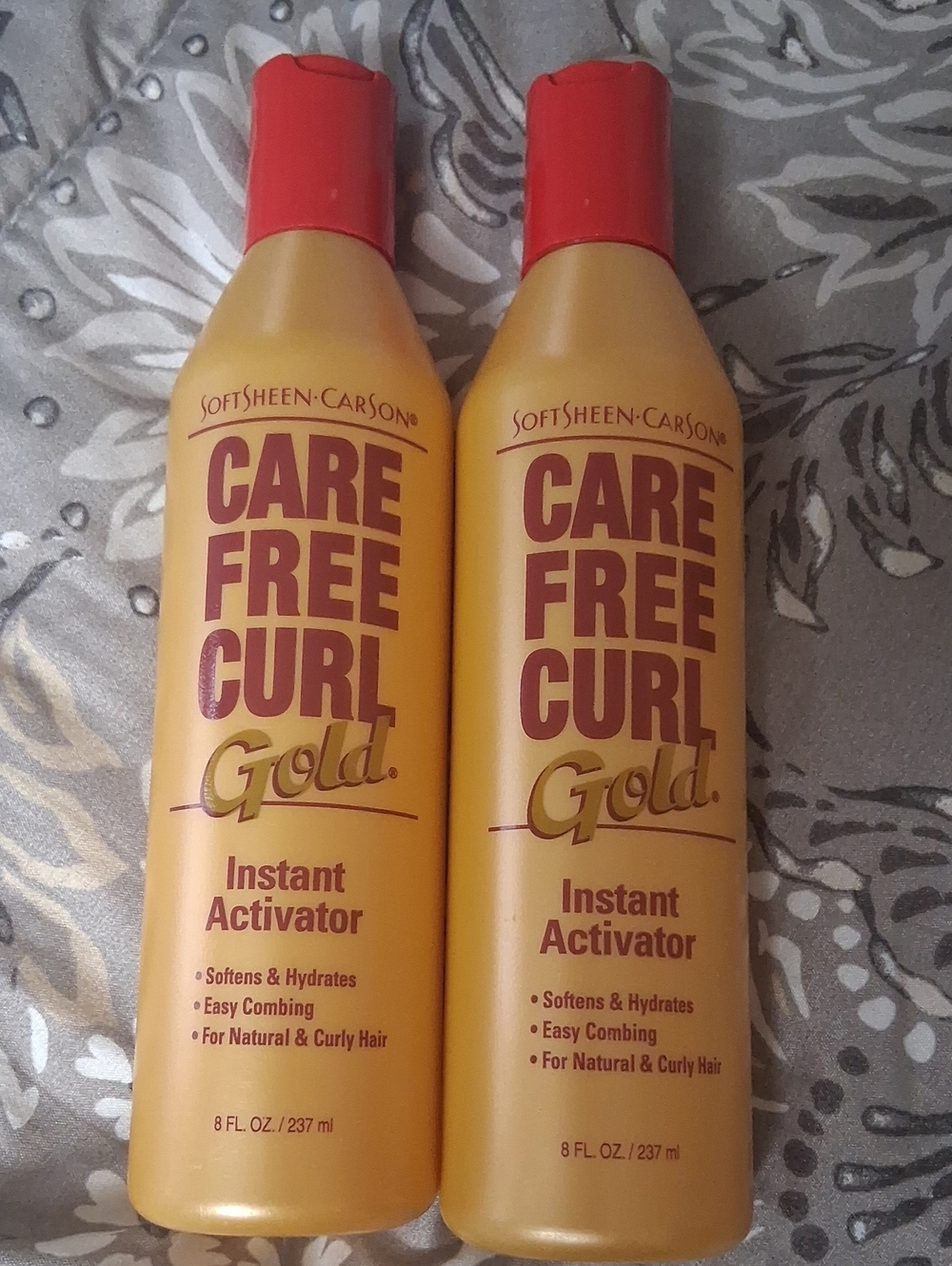 (2) Bottles SoftSheen-Carson Care Free Curl Gold Instant Activator 8oz Each